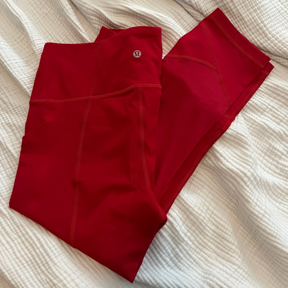 lululemon athletica Red Leggings